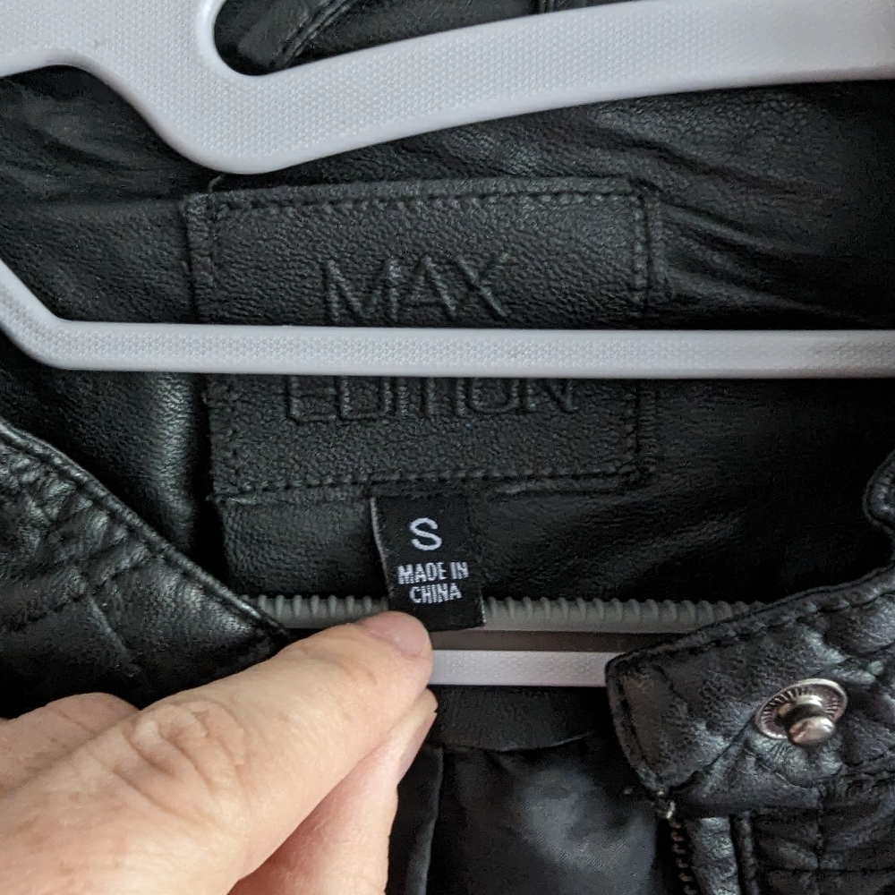 Max Edition Faux Leather Jacket - Picture 5 of 7